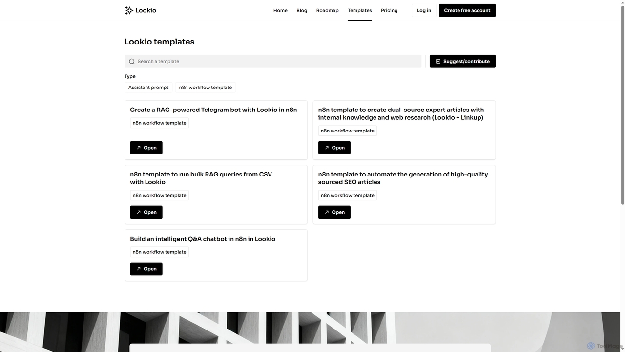 Lookio templates - Shortcuts to implement our deep RAG Assistants for Lookio