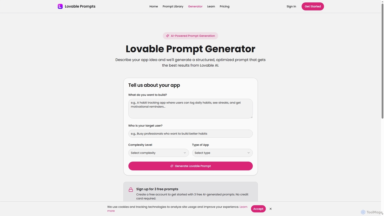 Lovable Prompt Generator: Create Custom AI Prompts Free for Lovable Prompts