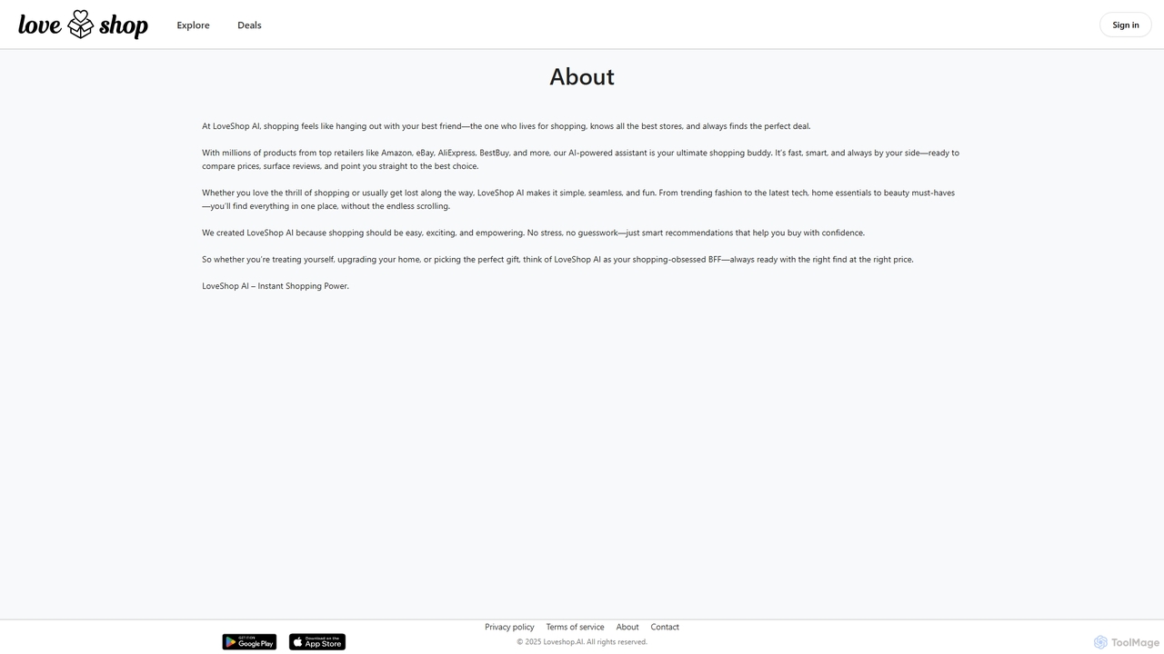 LoveShop.ai - Smart Shopping Assistant for LoveShop
