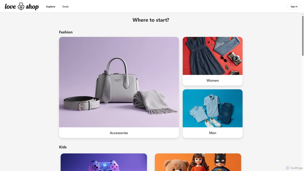 Where to start? | LoveShop.ai for LoveShop