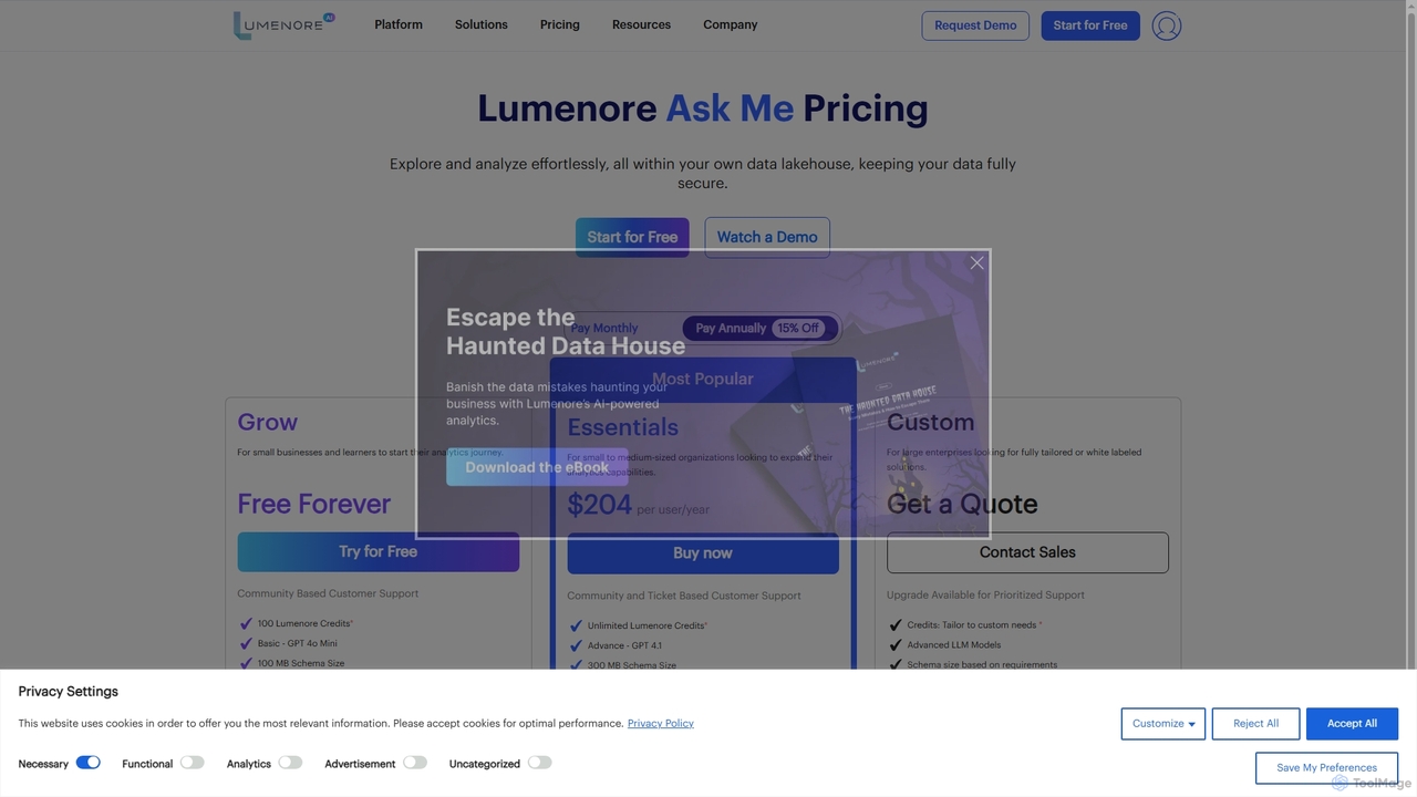 Lumenore Ask Me Pricing – AI-Powered BI Analytics Costs for Lumenore