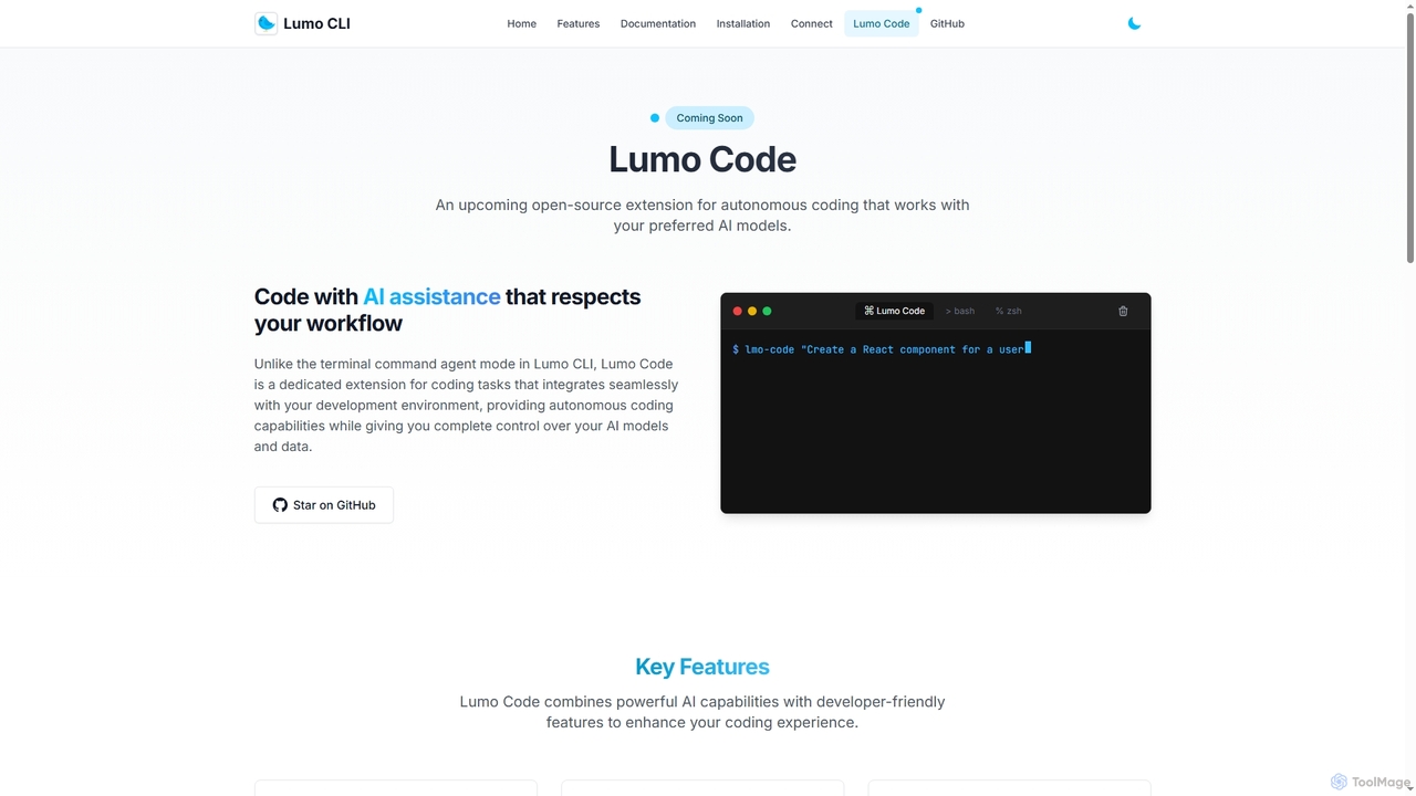 Lumo Code - Autonomous Coding Assistant Extension for Lumo
