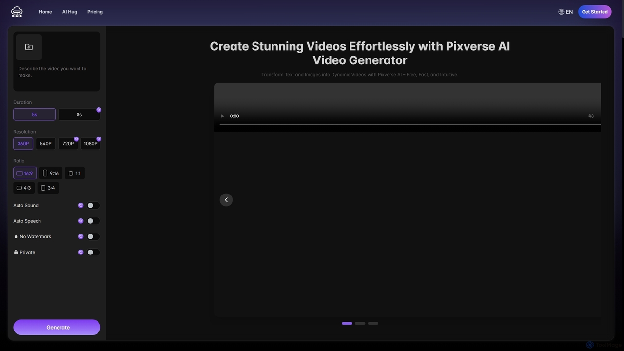 Pixverse AI Video Generator | Free Video Creation from Text & Images for Luna AI