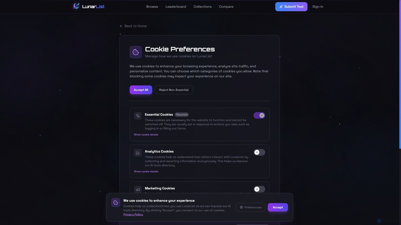 LunarList - Discover & Launch AI Tools | AI Directory for LunarList