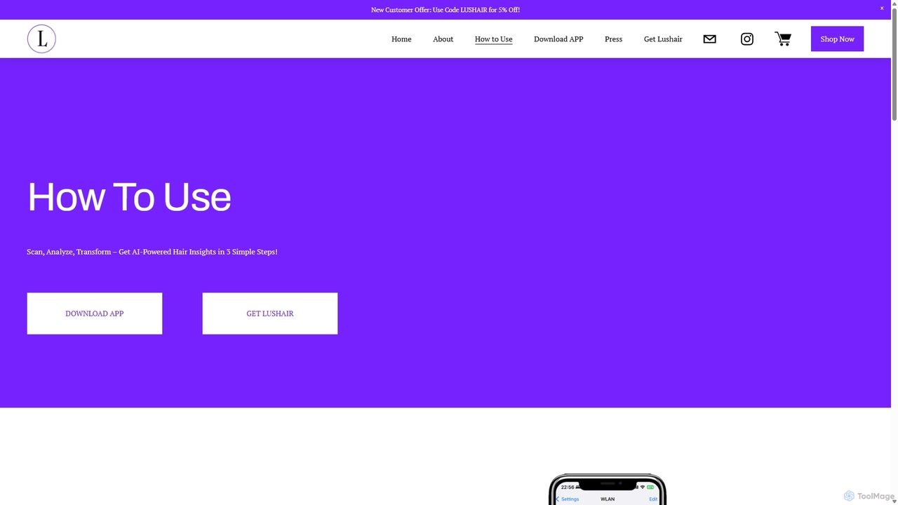 How to Use — Lushair, AI-Powered Hair & Scalp Analysis | Personalized Care Solutions for Lushair