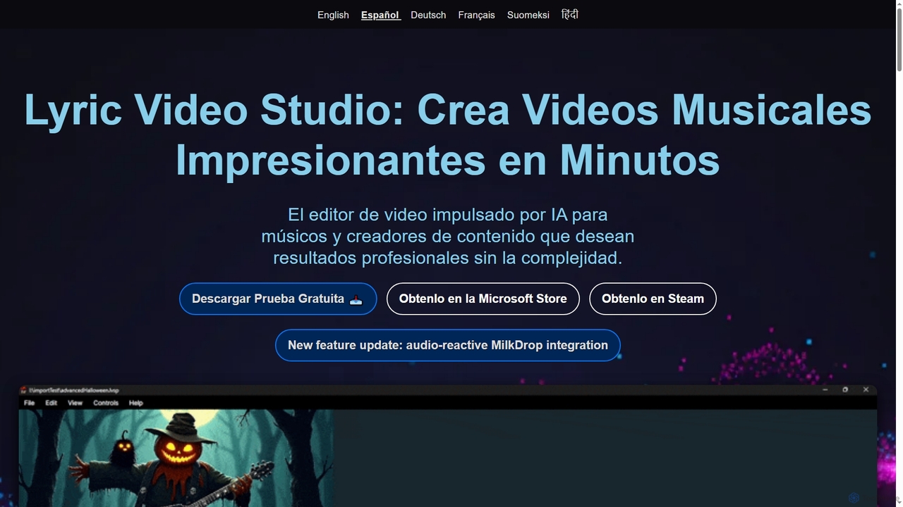 Lyric Video Studio - Crea Videos Musicales Impresionantes Rápidamente for Lyric Video Studio