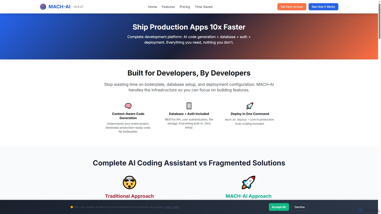 Features - Complete Development Platform | MACH-AI for MACH-AI