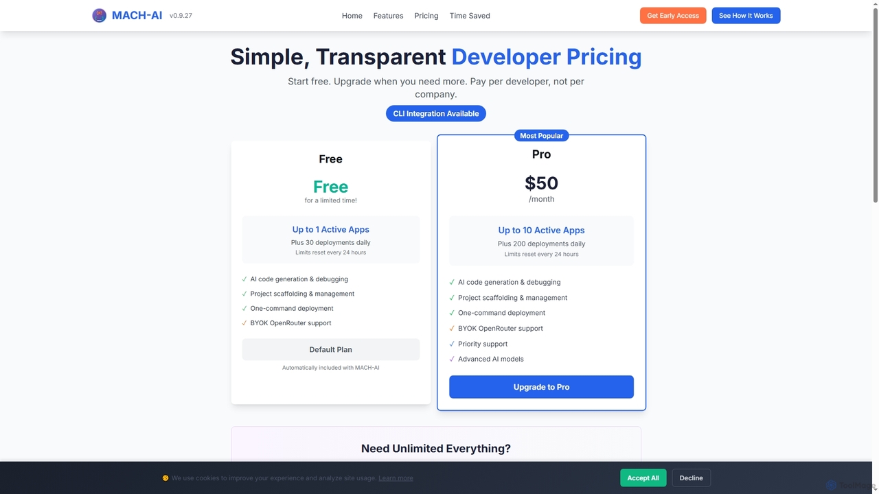 Pricing Plans - MACH-AI for MACH-AI