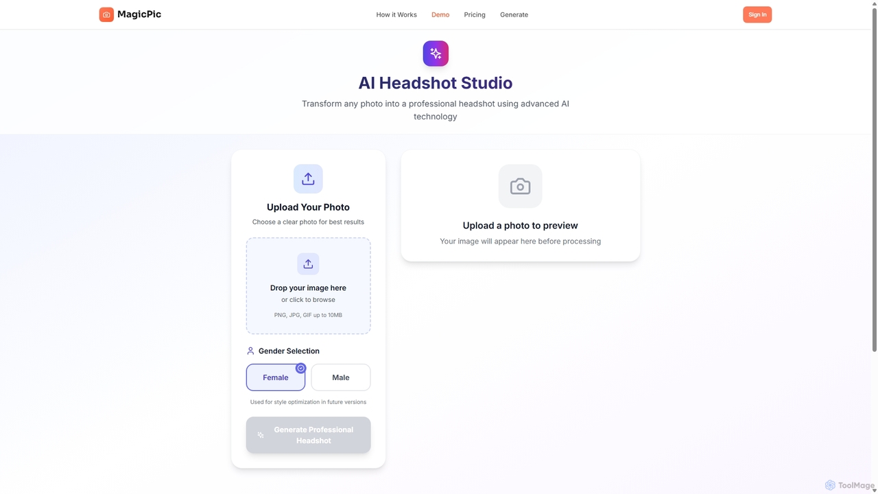 MagicPicAI - Professional AI Headshots in 20 Minutes | Studio Quality for MagicPic