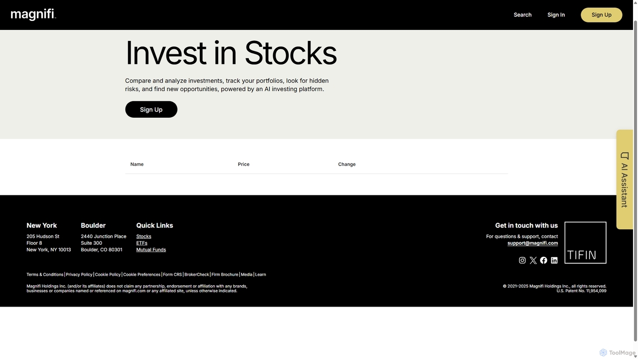 Invest in Stocks | Magnifi for Magnifi