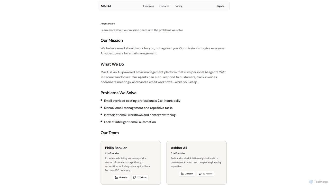 MailAI - AI Email Assistant for MailAI