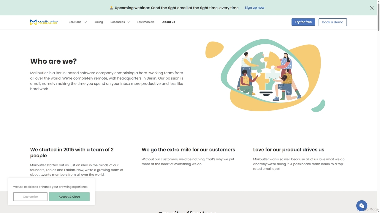 About us - Mailbutler for Mailbutler