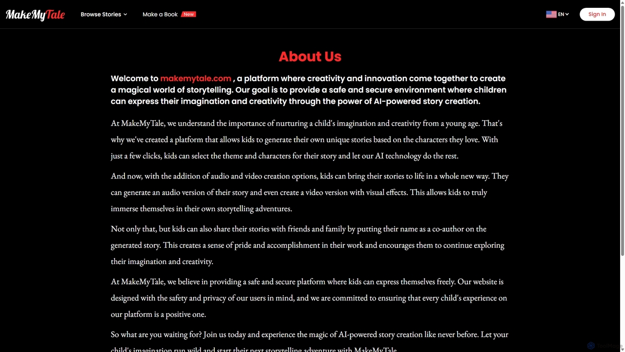 MakeMyTale- The AI-Powered Story Creation Platform for Makemytale