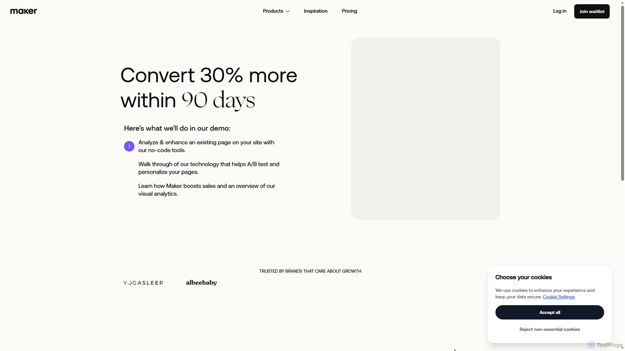 Request a Demo - Maker - Commerce Experience Platform for Maker