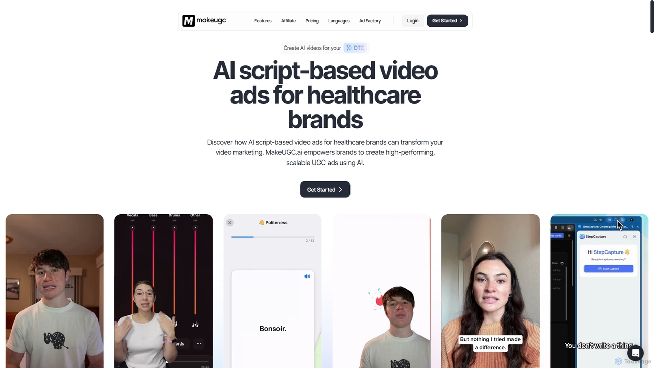 Ai Script-Based Video Ads For Healthcare Brands | MakeUGC.ai for MakeUGC