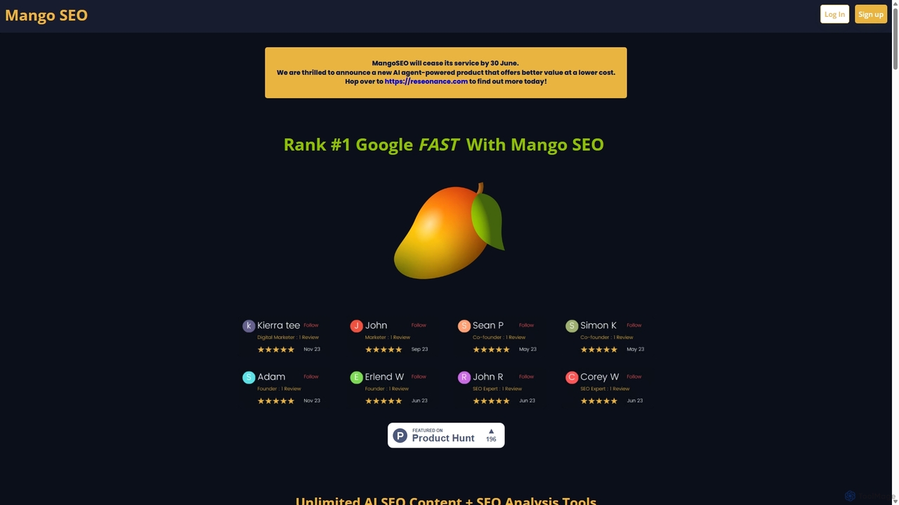 Mango SEO AI