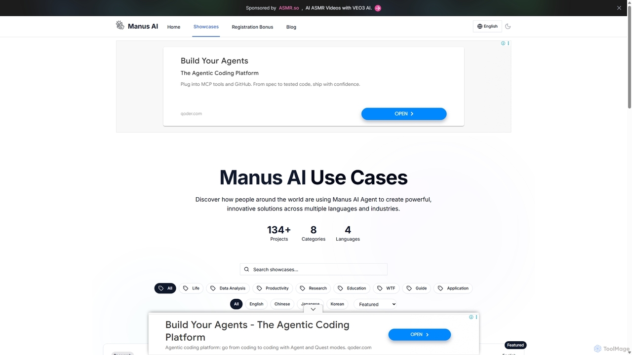 #1 Manus AI Showcases - Innovative Use Cases | Manus AI for Manus AI