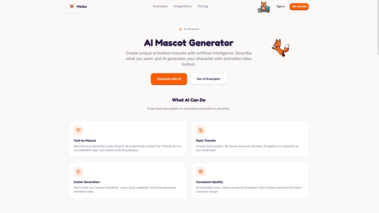 AI Mascot Generator - Create Characters with AI | Masko for Masko