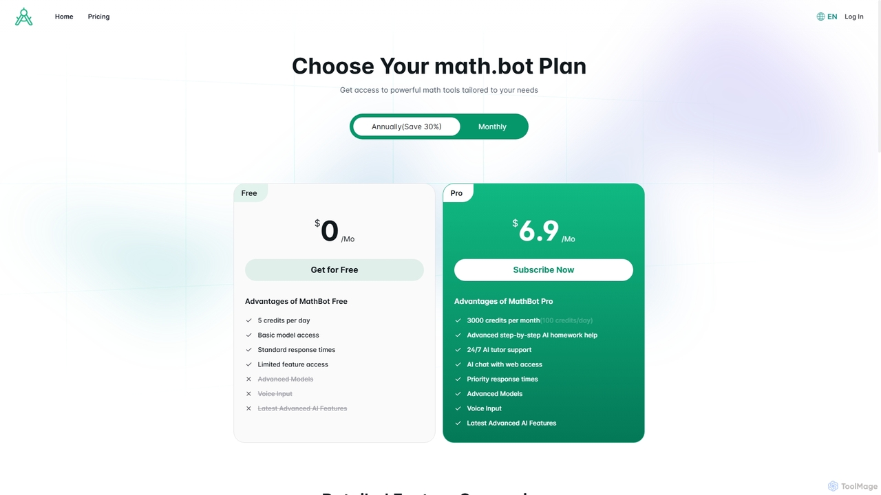 Choose Your math.bot Plan for Math.bot