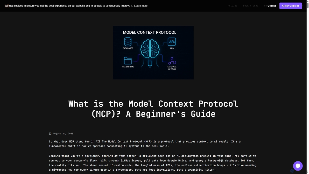 What is the Model Context Protocol (MCP)? A Beginner's Guide - MCP Showcase for MCP Showcase