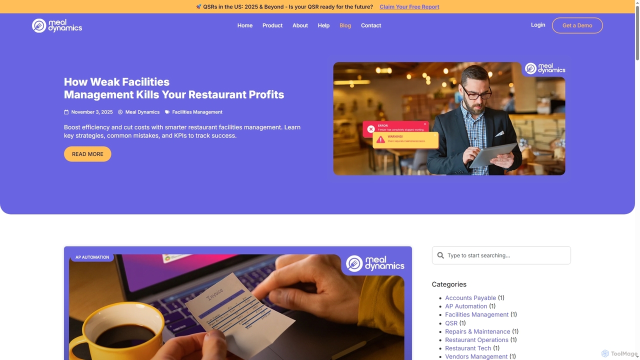 Blog - Meal Dynamics for Meal Dynamics