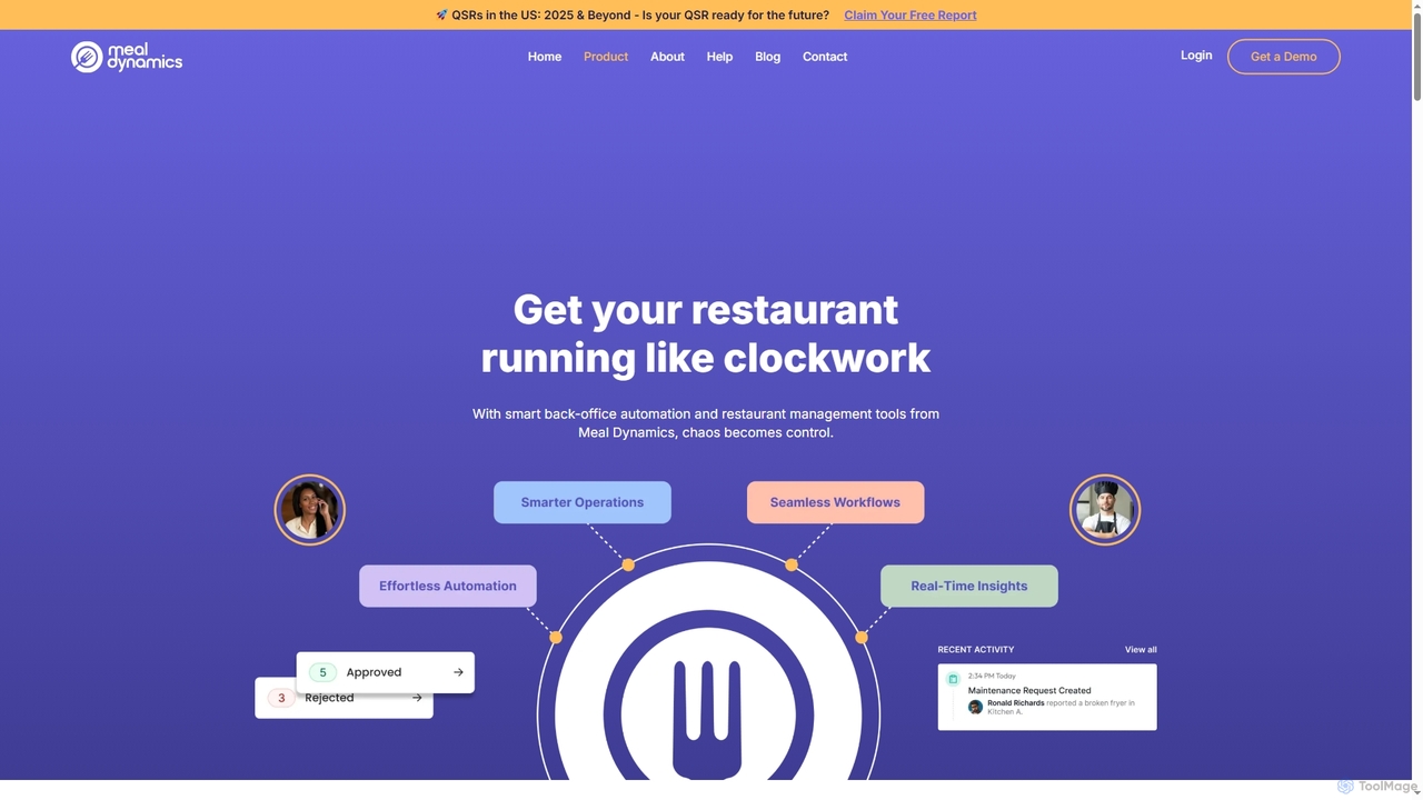 Full-Stack Restaurant Management Tool - Meal Dynamics for Meal Dynamics