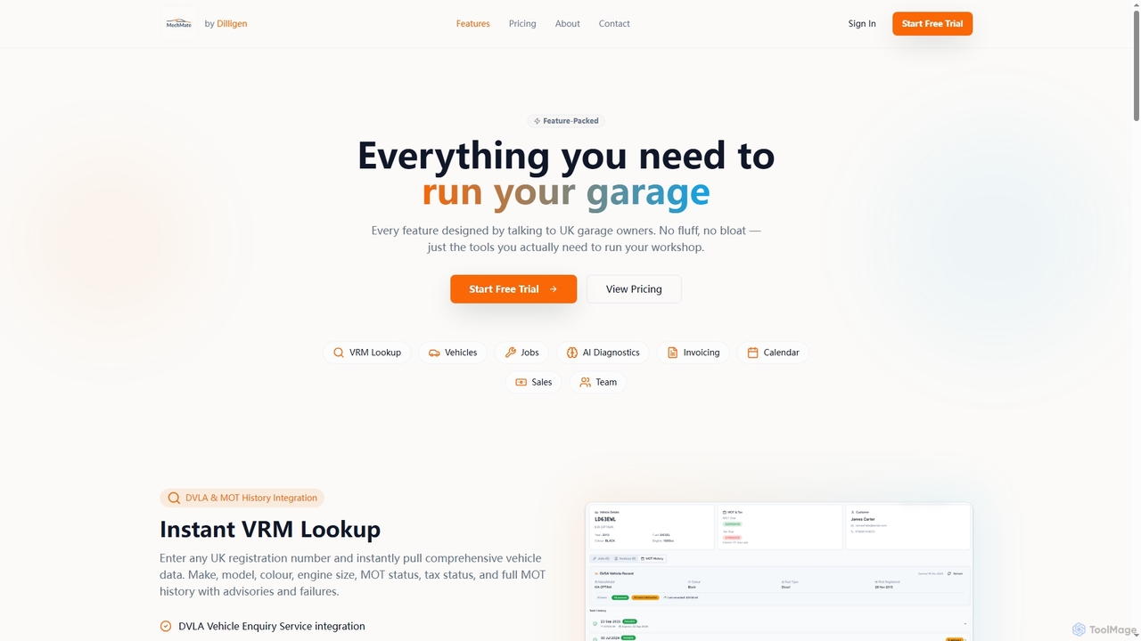 MechMate - Garage Management for UK Mechanics for MechMate