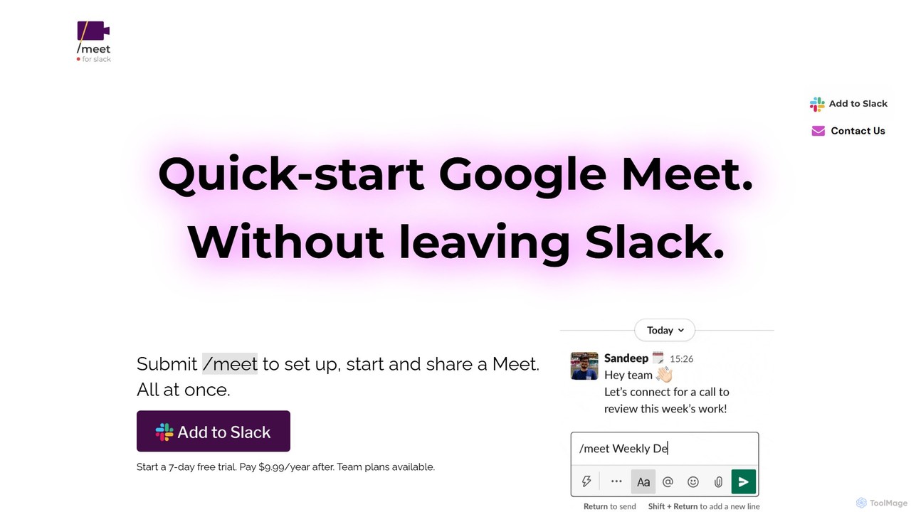 Meet For Slack