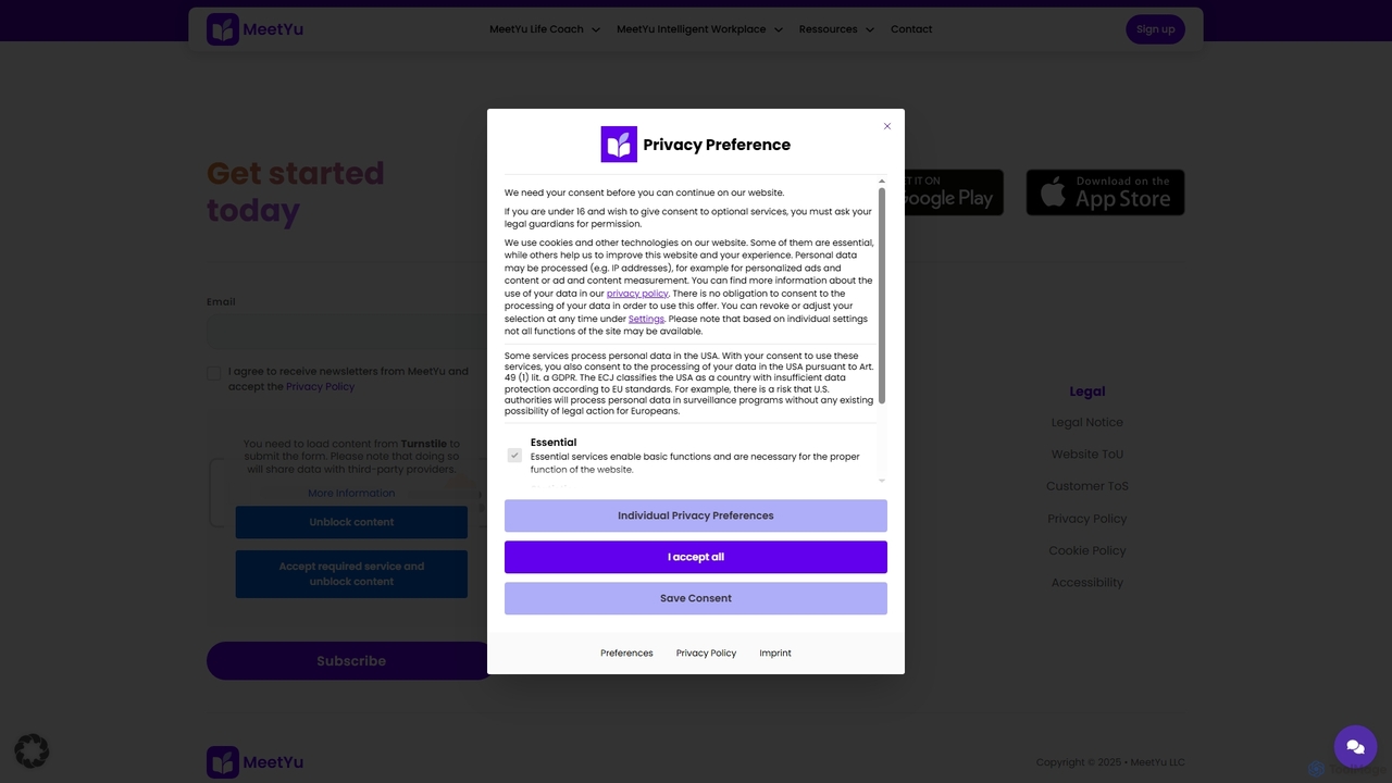 Cookie Policy - MeetYu for MeetYu