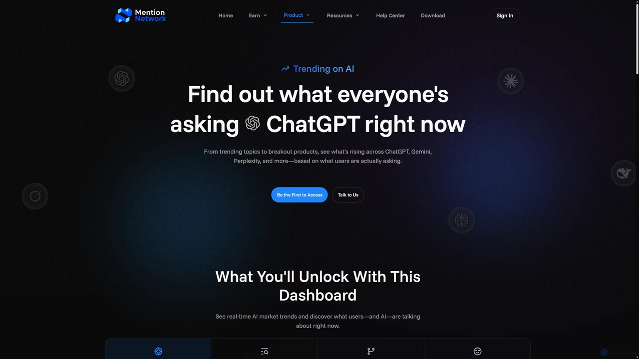 Trending on AI - Real-time AI Trend Tracking Dashboard | Mention Network | Mention Network for Mention Network