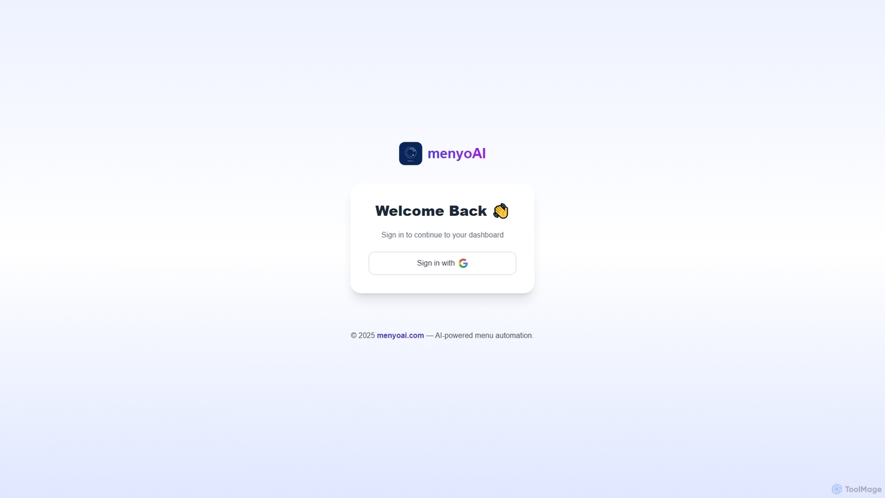 Menyo AI - AI-Powered Menu Management for Menyo AI