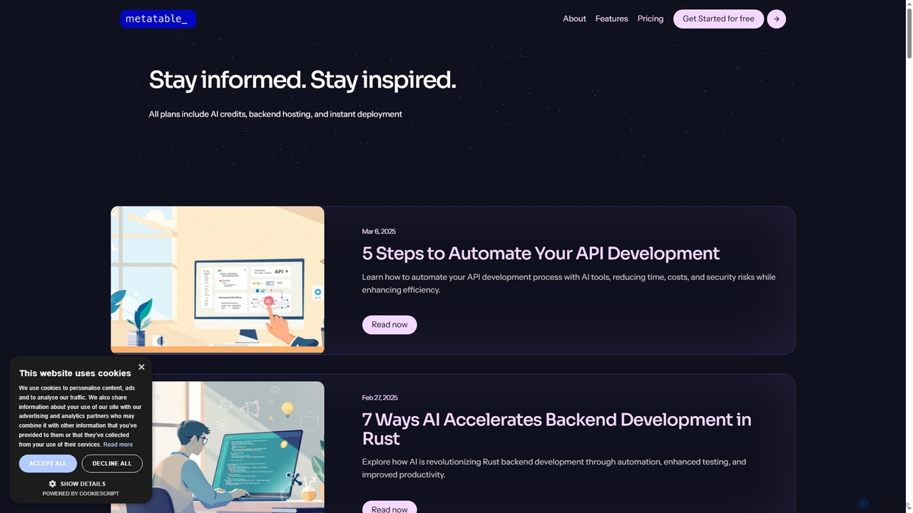 Official blog of metatable.ai: Unleash the AI Advantage for Metatable