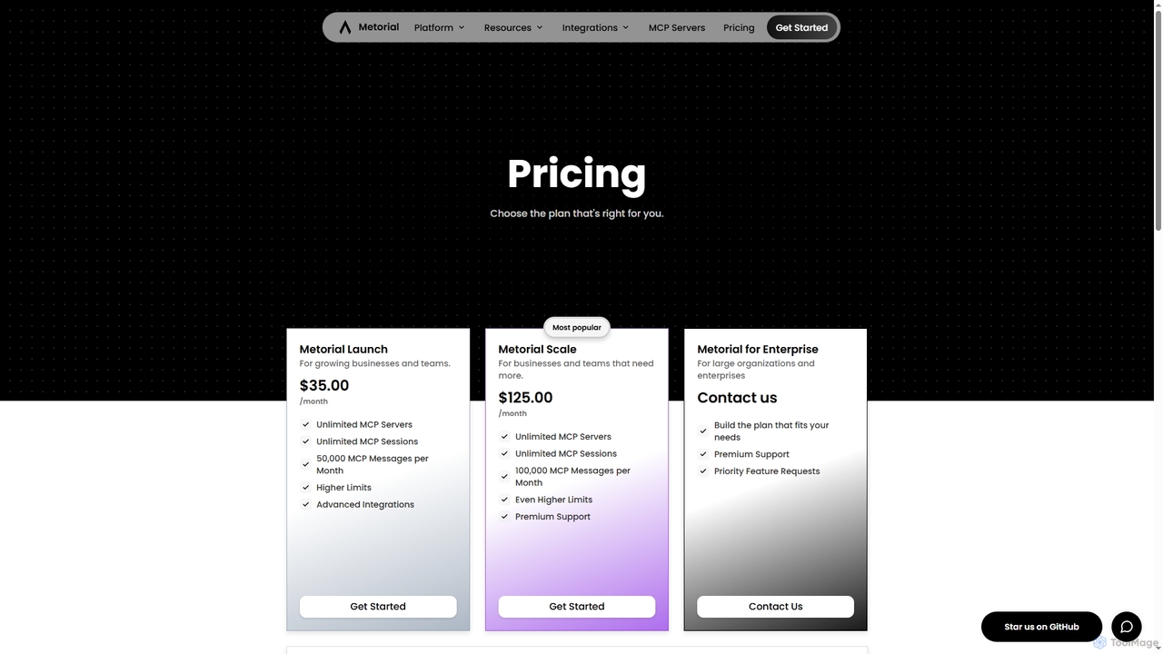 Metorial - Integration Platform for AI for Metorial