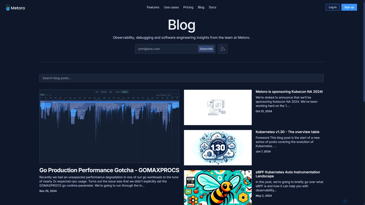 Metoro Blog - Kubernetes Observability for Metoro