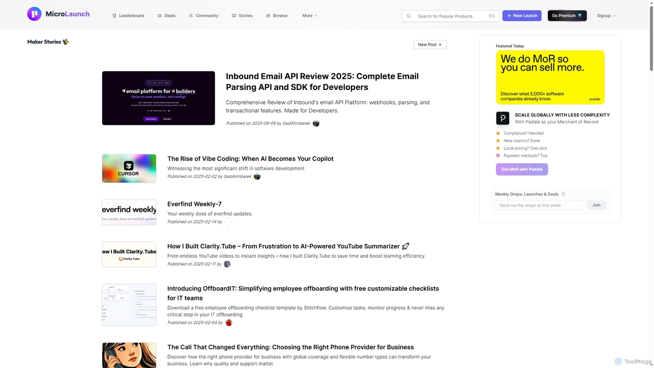 Microlaunch Blog for Microlaunch