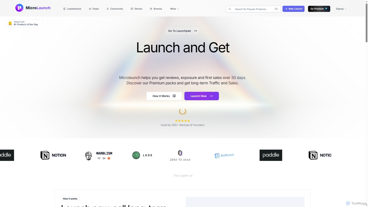 Microlaunch Premium - Launch Your Product Like a Pro for Microlaunch