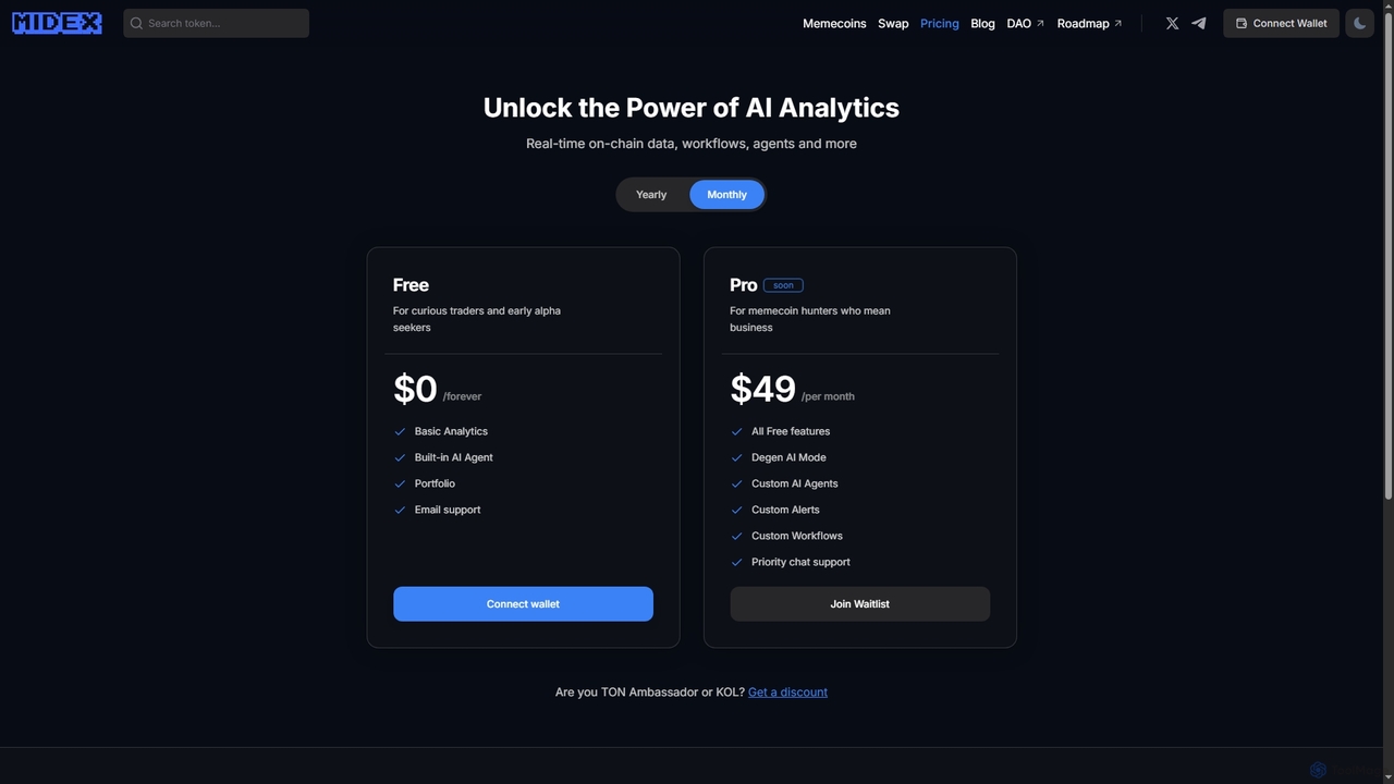 Pricing | MIDEX AI for Midex