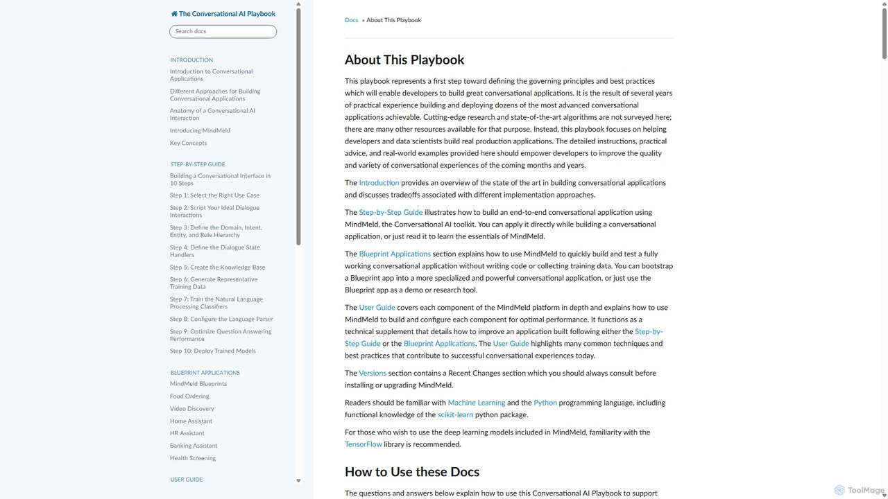 About This Playbook — The Conversational AI Playbook 4.5.0 documentation for MindMeld