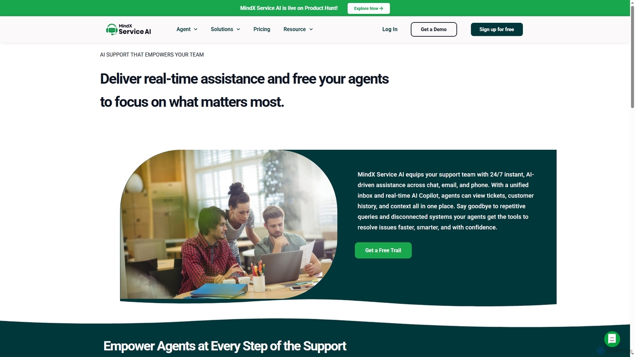 AI customer service for support Agents - MindX Service AI for MindX Service AI
