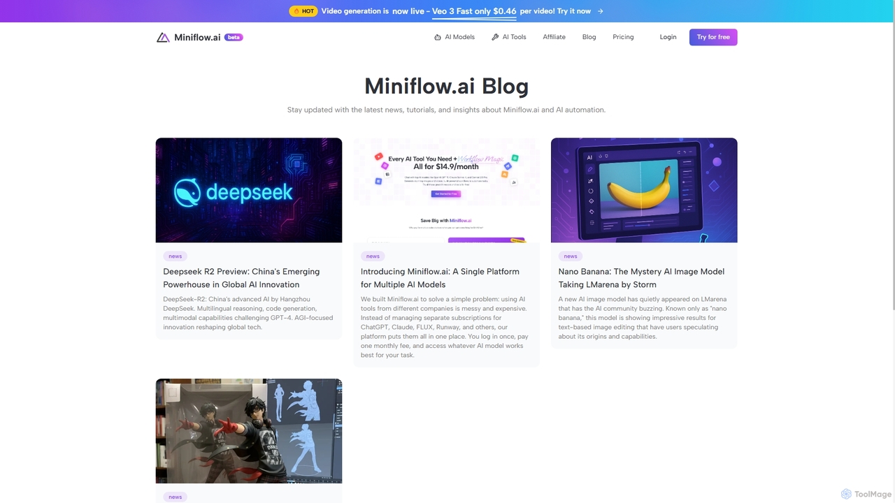 Miniflow.ai Blog for Miniflow.ai
