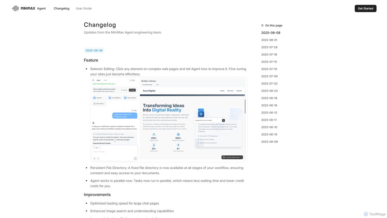 MiniMax Agent: Minimize Effort, Maximize Intelligence for MiniMax Agent