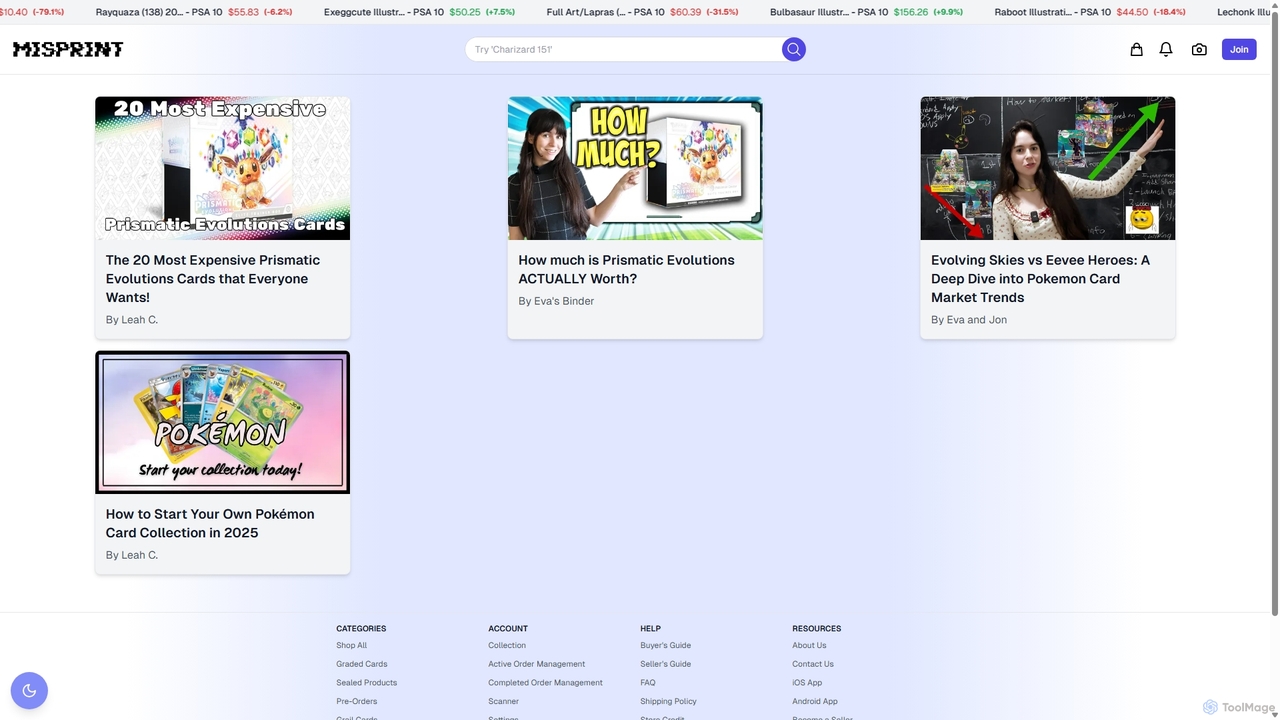 Blog Posts for Misprint