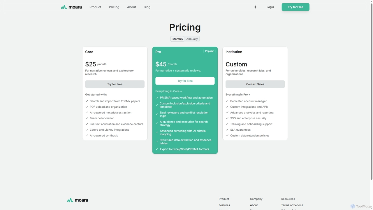 moara.io: AI-Powered Literature Review Platform for Moara
