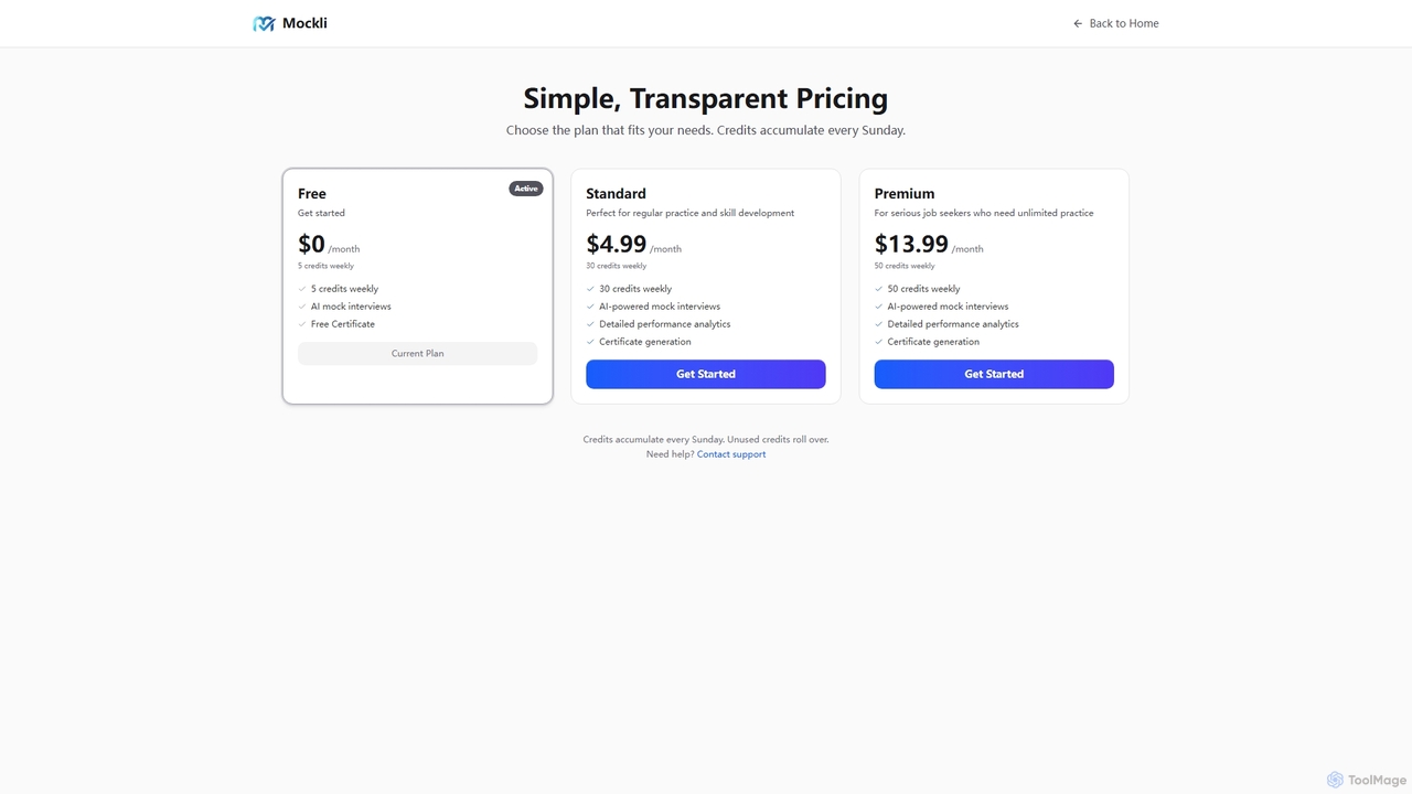 Pricing - Choose Your Plan | Mockli for Mockli