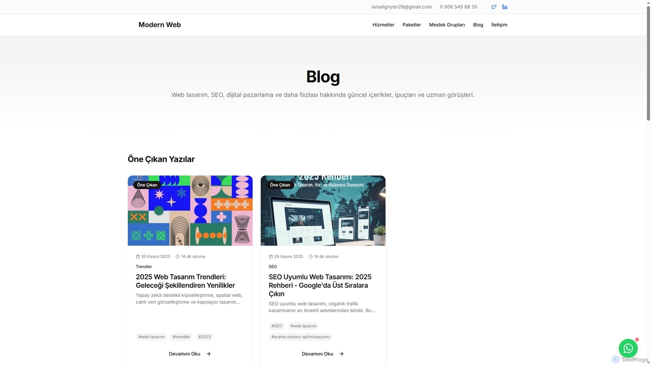 Blog | Web Tasarım İpuçları ve Rehberler | Modern Web Tasarım | Modern Web Tasarım for Modernwebseo