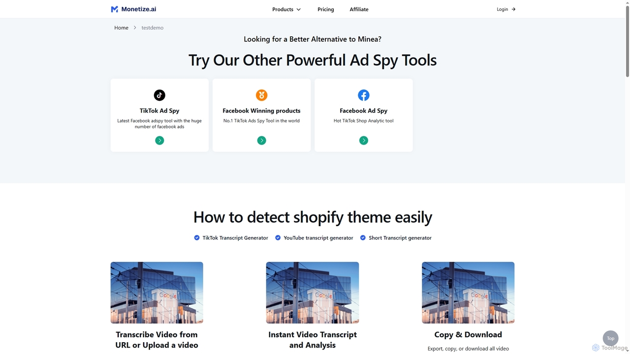 testdemo for Monetize