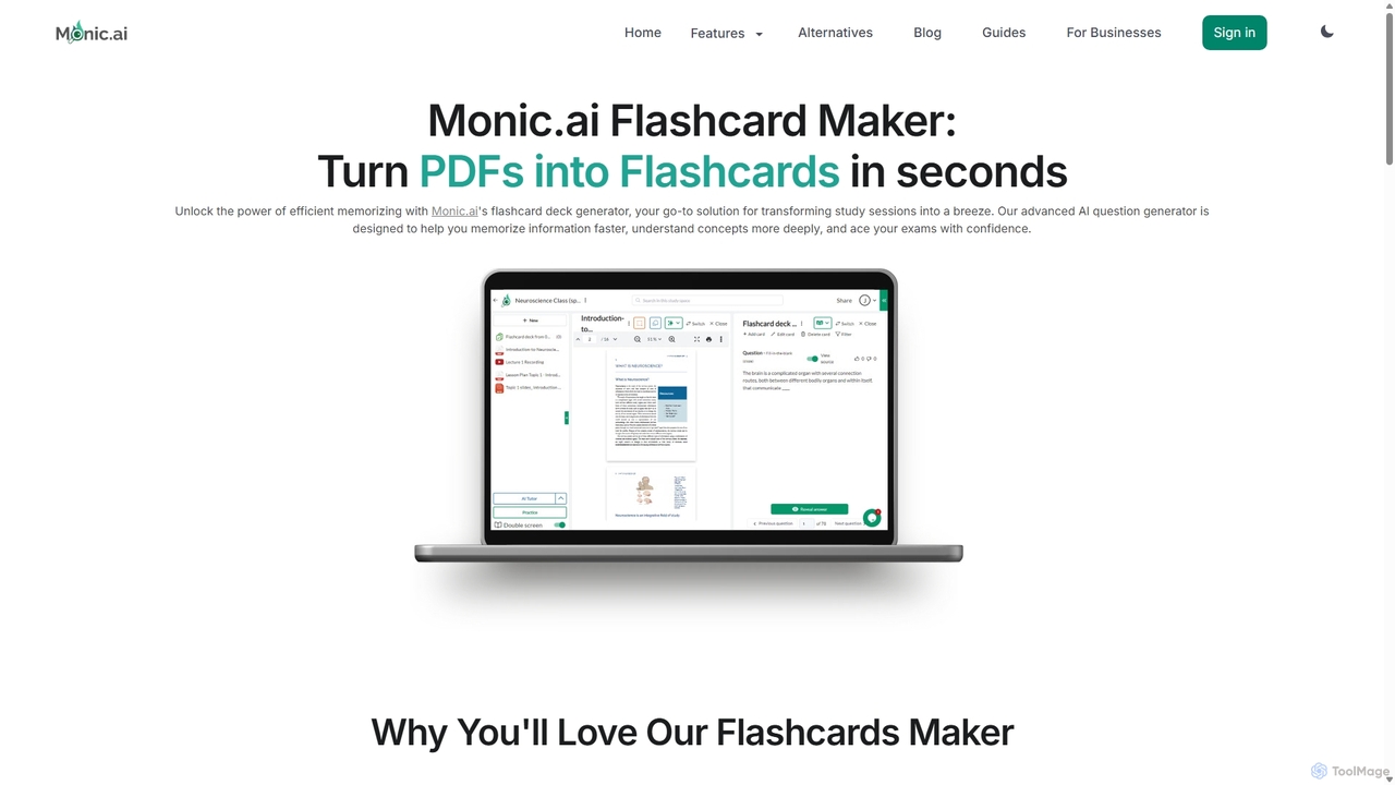 Monic.ai Flashcard Maker: The Ultimate AI Flashcard Generator for Monic.ai