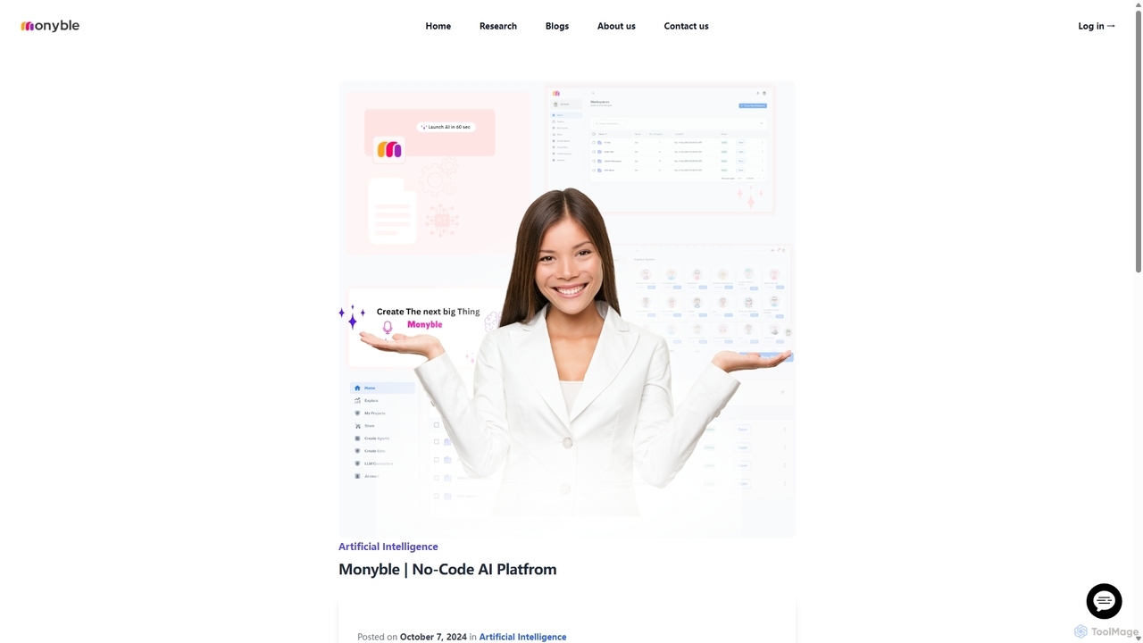 Monyble | No-Code AI Platfrom for Monyble