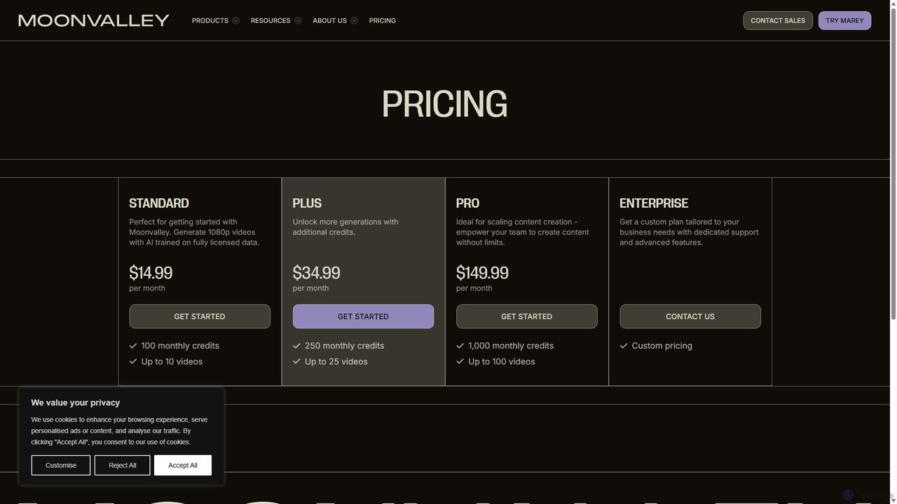 moonvalley - the imagination research company for Moonvalley