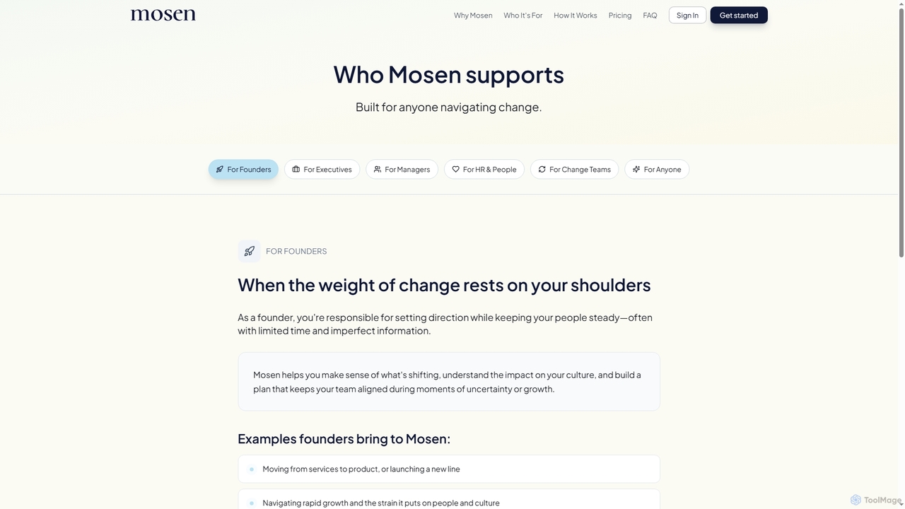 Who Mosen Is For | Change Support for Leaders & Teams for Mosen